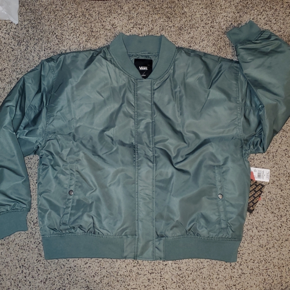Vans Women's Green Bennett Bomber Jacket - Picture 7 of 8